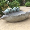 *NEW Great Look Resin Leaf Bird Feeder/Bath Garden Feature Ornament/Statue 32cm